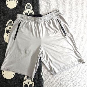 Men's Medium Jockey Sport Athletic Shorts Light Gray